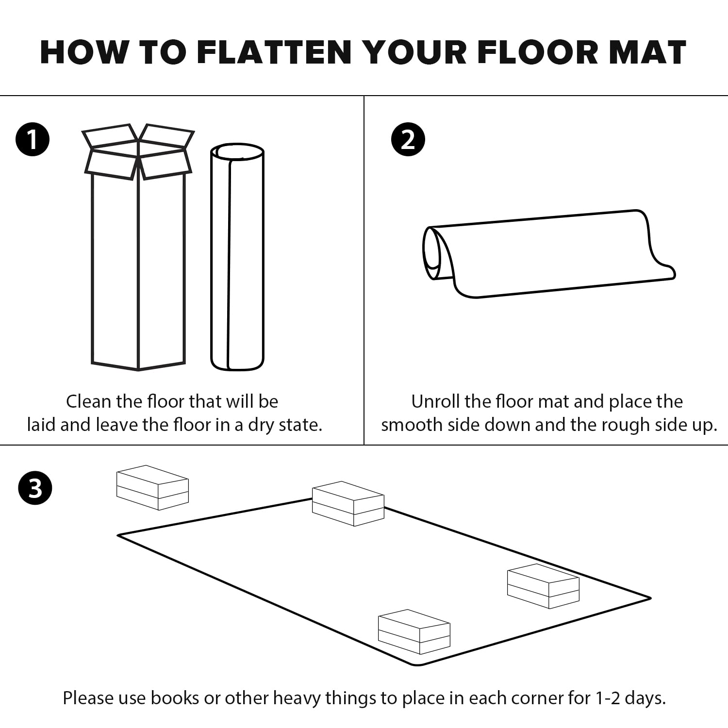 Clear Frosted Floor Mat, PVC Durable Anti-Scratch Floor Mat (24"x 36")