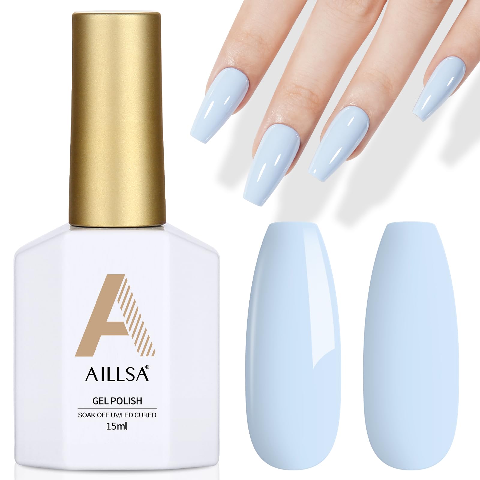 AILLSA Red Gel Nail Polish Ruby Red Gel Polish Bright Rose Color Polish Apple Candy Nails Long Lasting Soak Off U V Gels Nail Polish Nail Art Manicure Salon at Home 0.51 Fl Oz