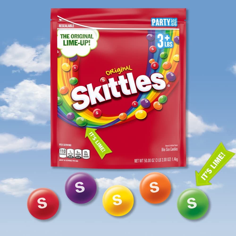 SKITTLES Original Fruity Candy 50-Ounce Party Size Pouch