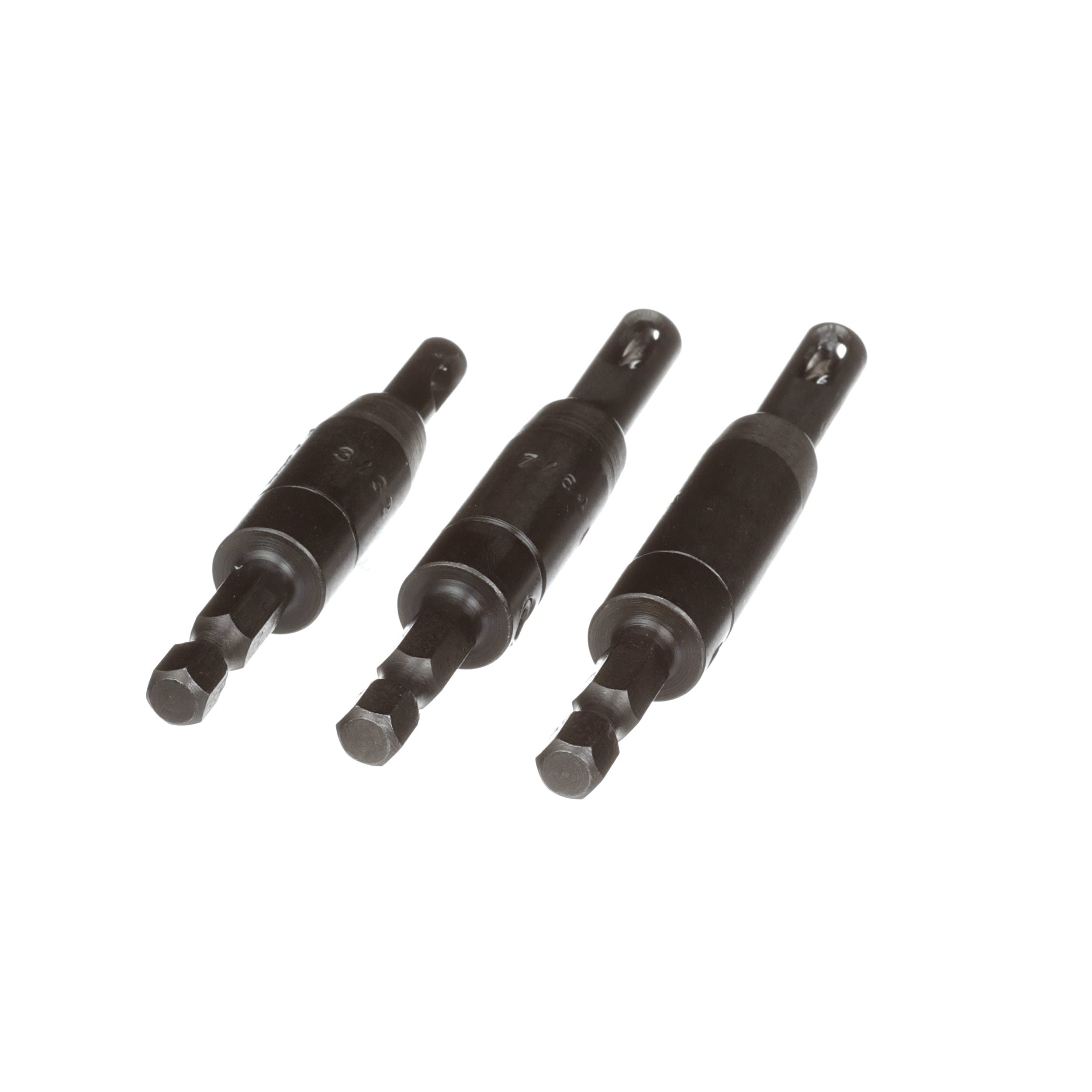 BOSCH CC2430 Clic-Change 1/4 in. Self-Centering Drill Bit Assortment, Woodworking Tools, Drill Bit Set (3-Piece)