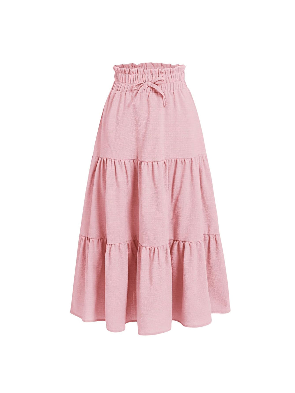 Floerns Girls Boho Floral Print High Waist Flare Hem Summer Long Skirt
