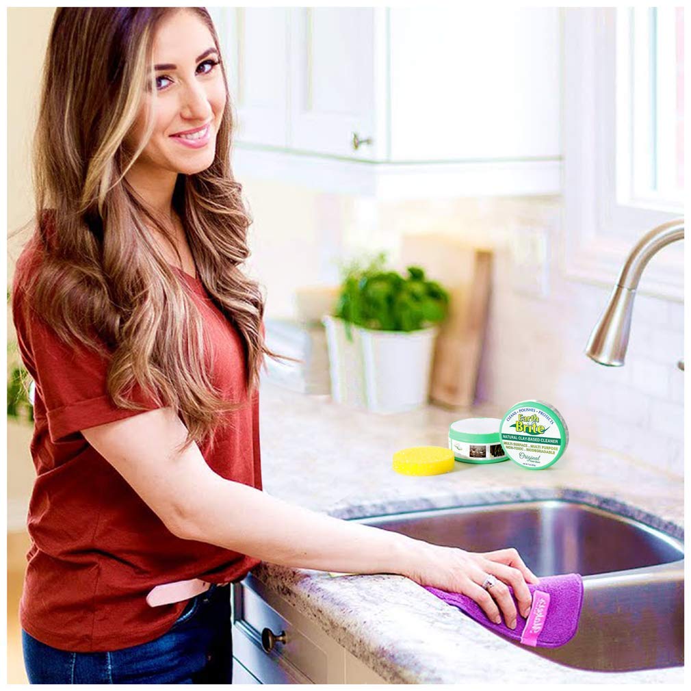 All Purpose Cleaner 2-Pack – Clay Bar Cleans Stoves, Bathrooms, and All Hard Surfaces – 100% Natural Cleaning Product