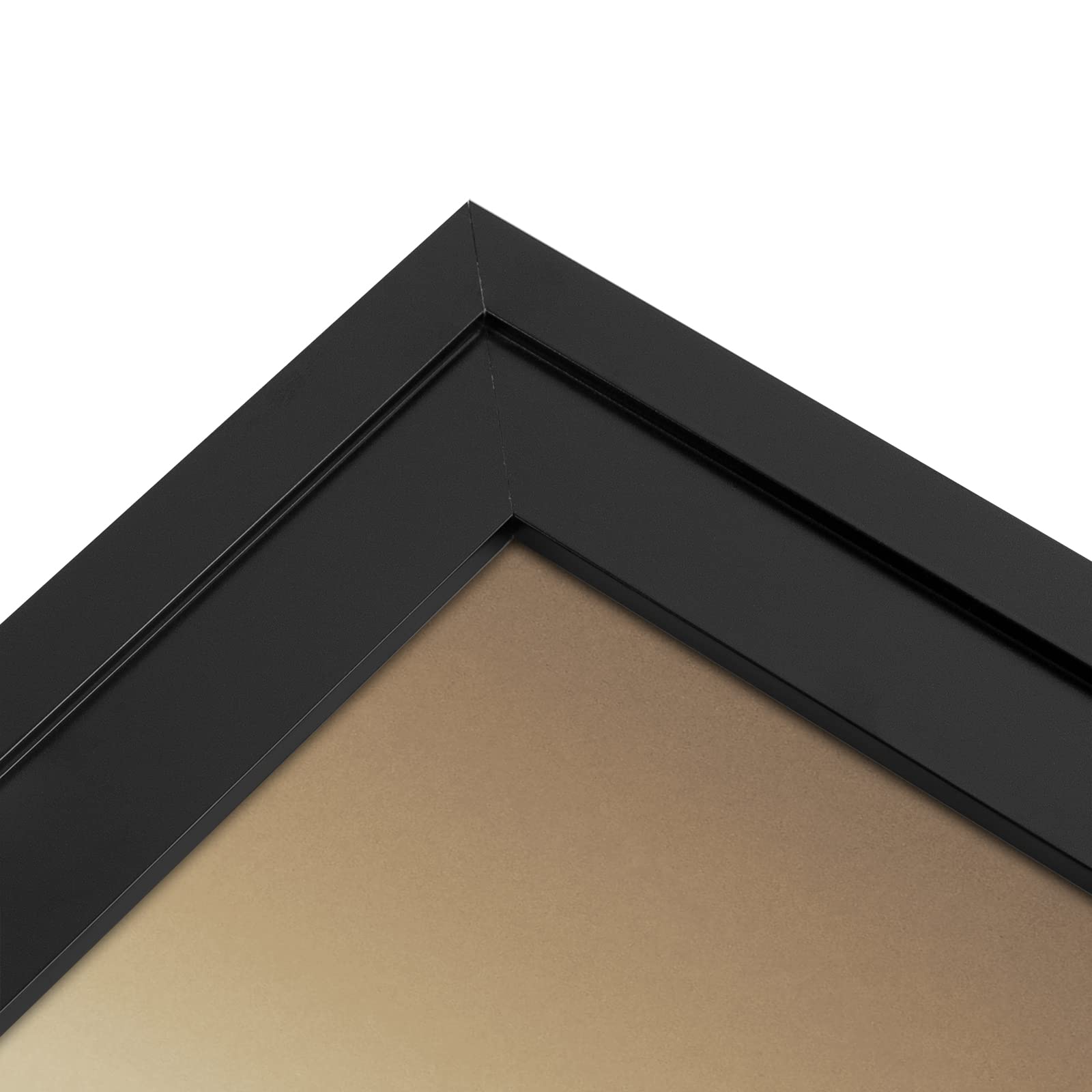 Golden State Art, 13x19 Picture Frame - Displays 11x17 Photo with Mat or 13x19 Without Mat, Wide Moulding Solid Wood Frame for Wall Display, Black