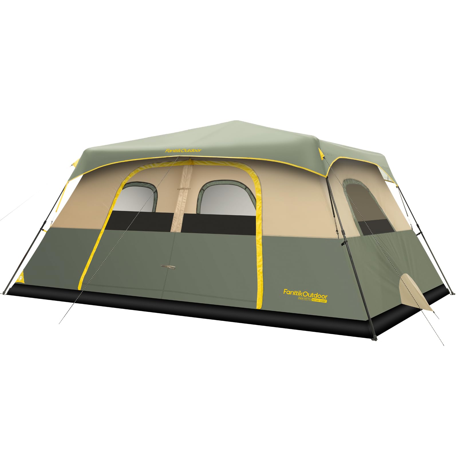 FanttikOutdoor Camping Tent 4/6/8/10 Person Instant Cabin Tent Setup in 60 Seconds with Rainfly & Windproof Portable with Carry Bag for Family Camping & Hiking, Upgraded Ventilation, Navy Blue