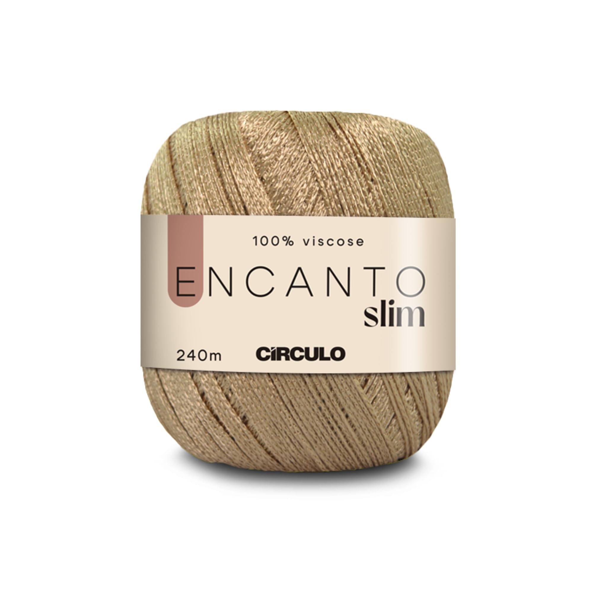 CIRCULO Encanto Slim Roll Yarn 100% Viscose - Luxury & Shine - Sport Weight Yarn - 262 yds, 3.52 oz - Color 1289 - Canary