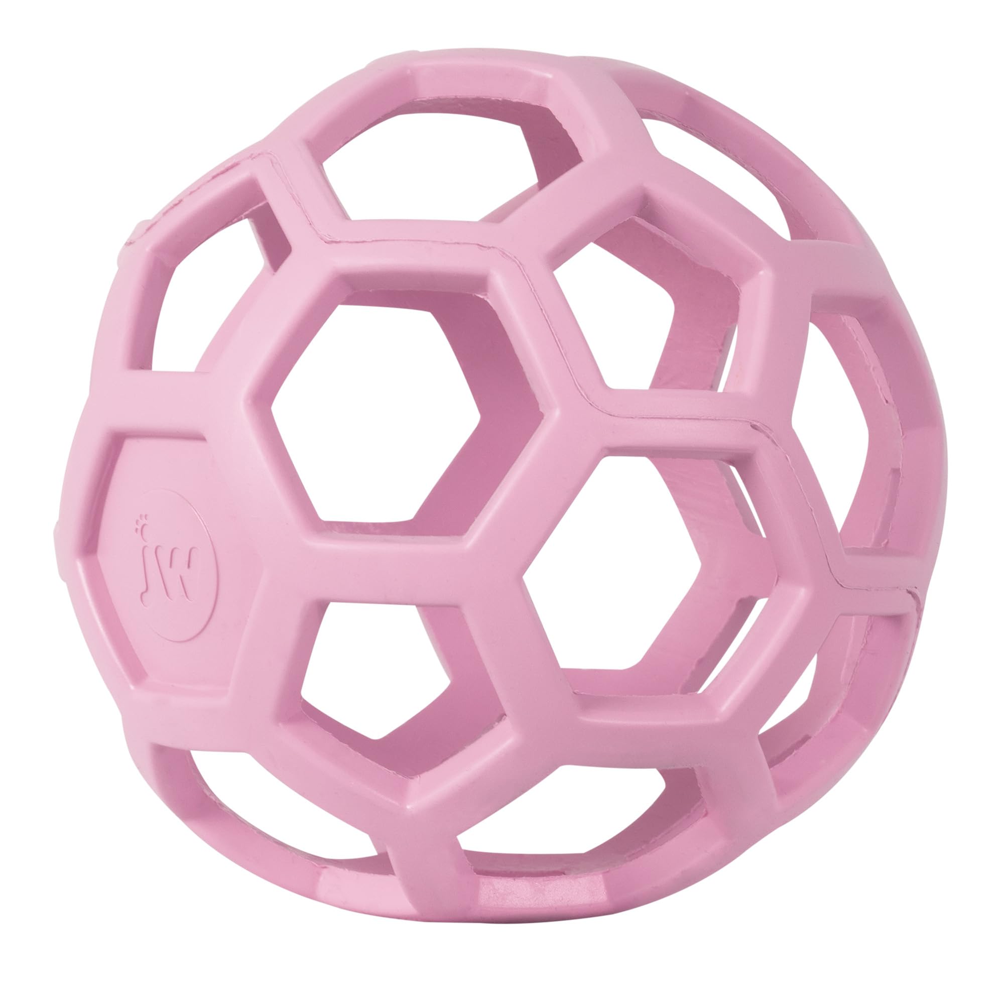 JW Pet HOL-ee Roller™, Dog Toy Puzzle Ball, Natural Rubber, Small (3 Inch Diameter), Blue