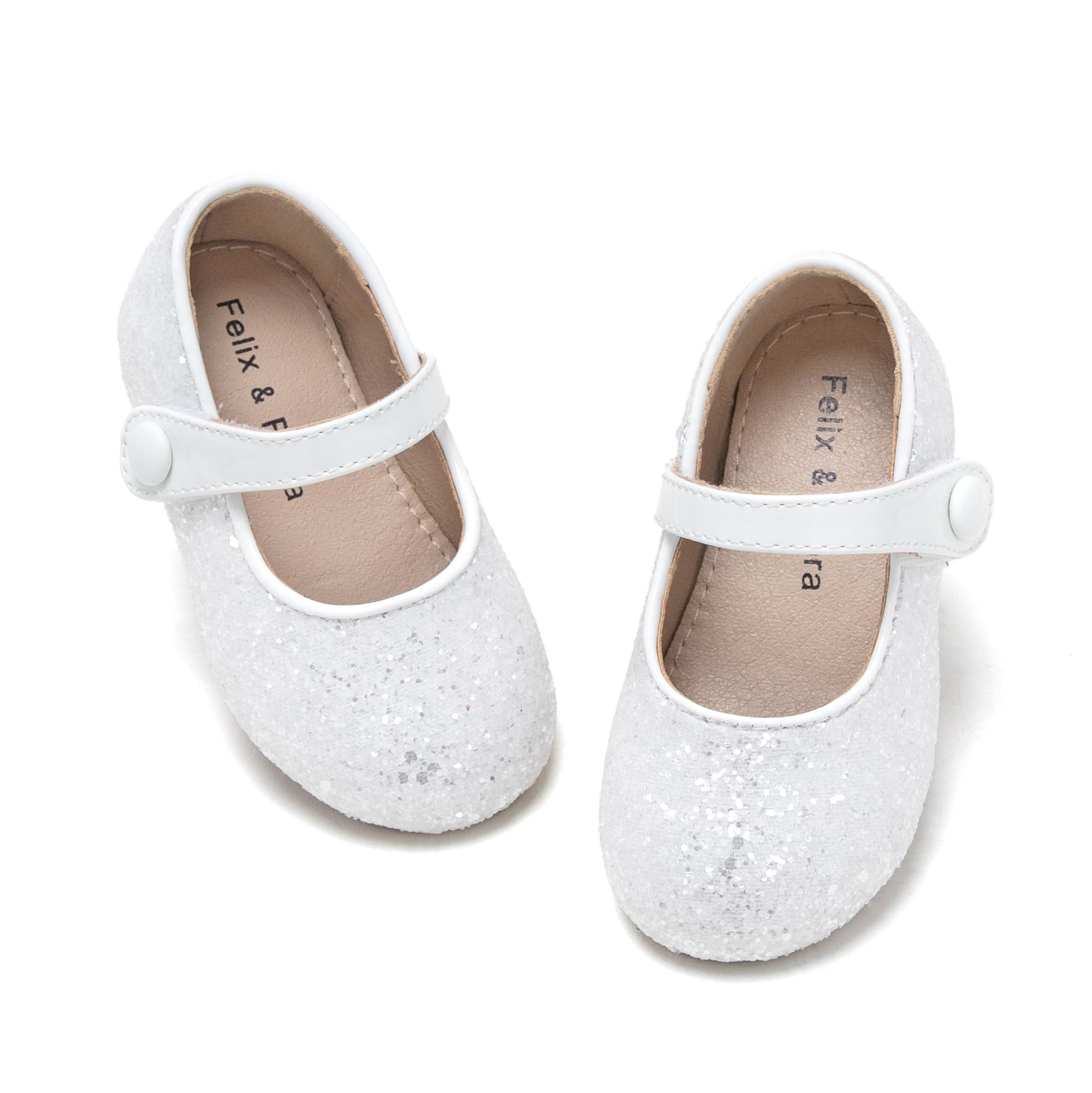 Felix & Flora Toddler Girl Dress Shoes - Flower Girl Ballet Mary Jane Flats Party School Wedding