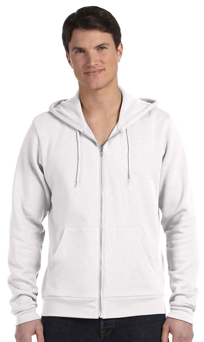 Bella & Canvas Men's 3739 Unisex Poly-Cotton Fleece Full-Zip Hoodie
