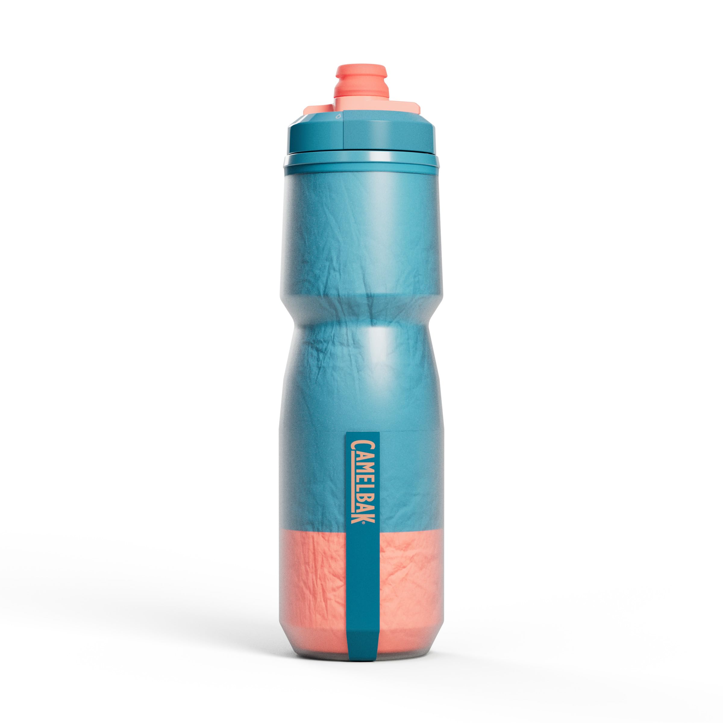 CamelBak Podium Chill Insulated Bike Squeeze Water Bottle, Cold Retention for Cycling, 24oz, Reflective Ghost