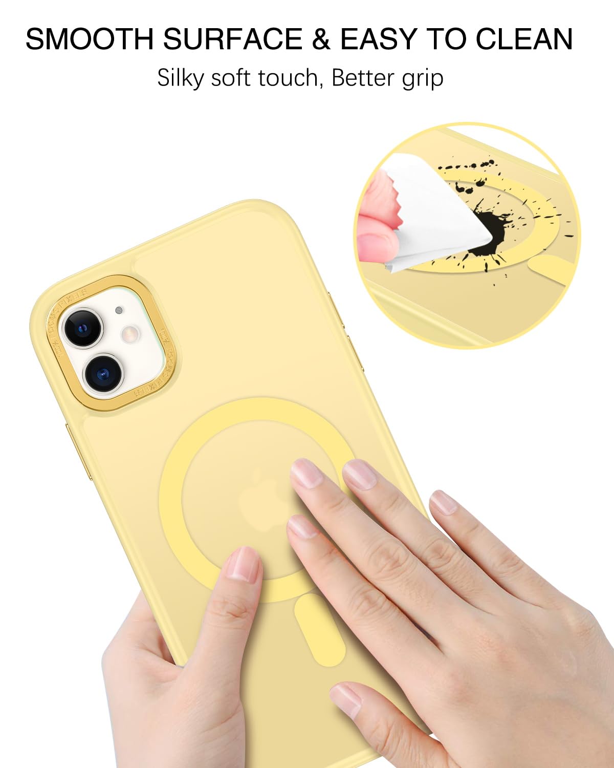 BENTOBEN for iPhone 11 Phone Case, Phone case for iPhone 11 Magnetic Case [Compatible with Mag Safe] Translucent Matte Slim Shockproof Anti-Fingerprint Protective Cover for iPhone 11 6.1’’ Black
