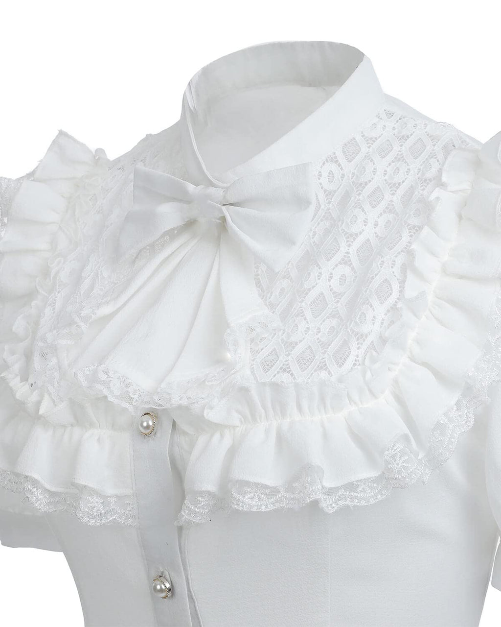Nuoqi Victorian Blouse Womens Gothic Shirt Vintage Long Sleeve Lotus Ruffle Tops