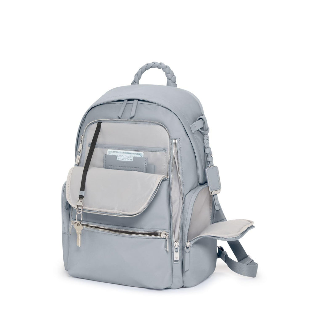 TUMI - Voyageur Celina Backpack - Women's Work and Travel Bag - 16.0" X 10.6" X 6.5" - Holds Up to 16" Laptop - Black & Gold Hardware