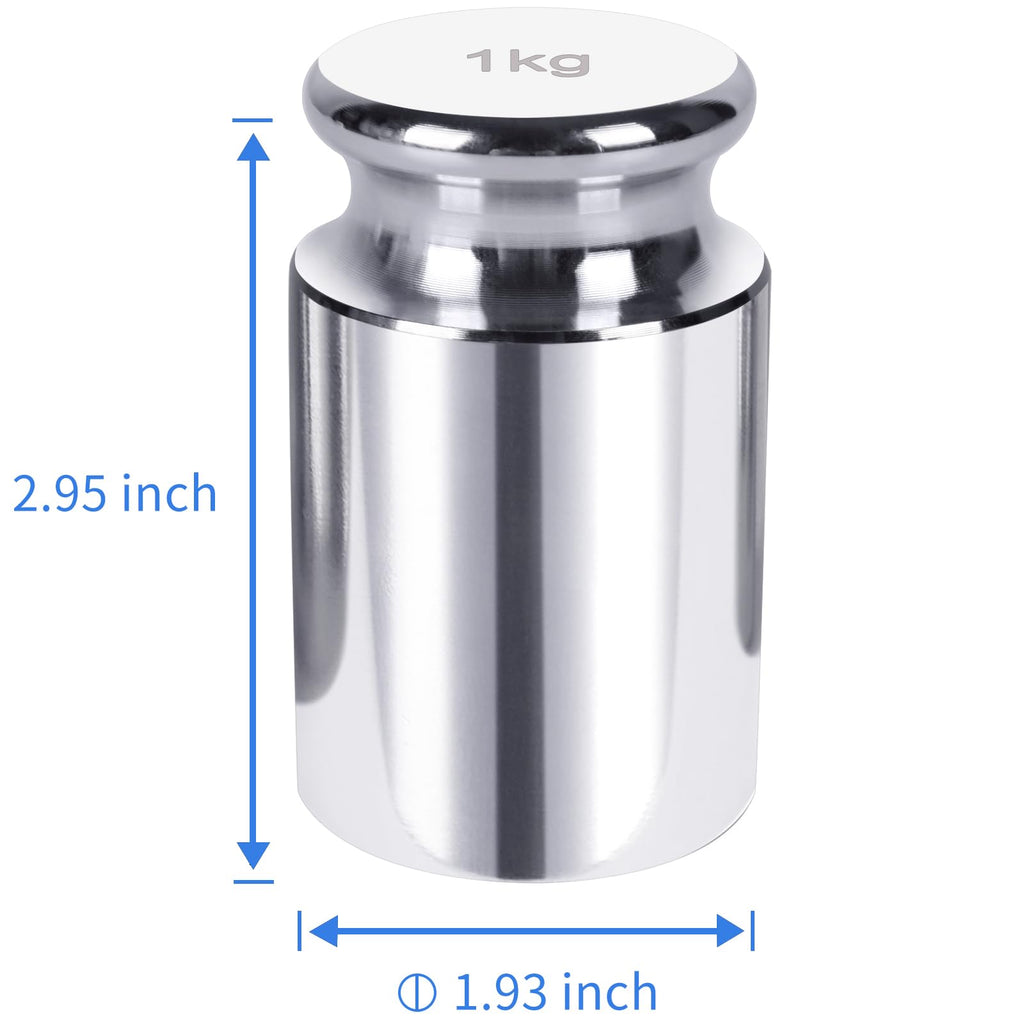 QP Calibration Weights, 50 Gram Scale Weights, OIML Class M1 High Precision Stainless Steel Scale Balance Weights with Chrome Finish, Calibration Weights for Digital Scale, Kitchen Scale, Pocket Scale