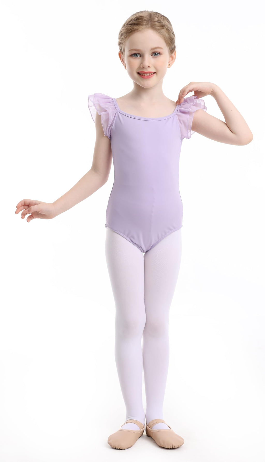 Mecceos Ballet Leotards for Girls Toddler Dance Leotards Short/Long Sleeve Skirt Ballerina Outfits