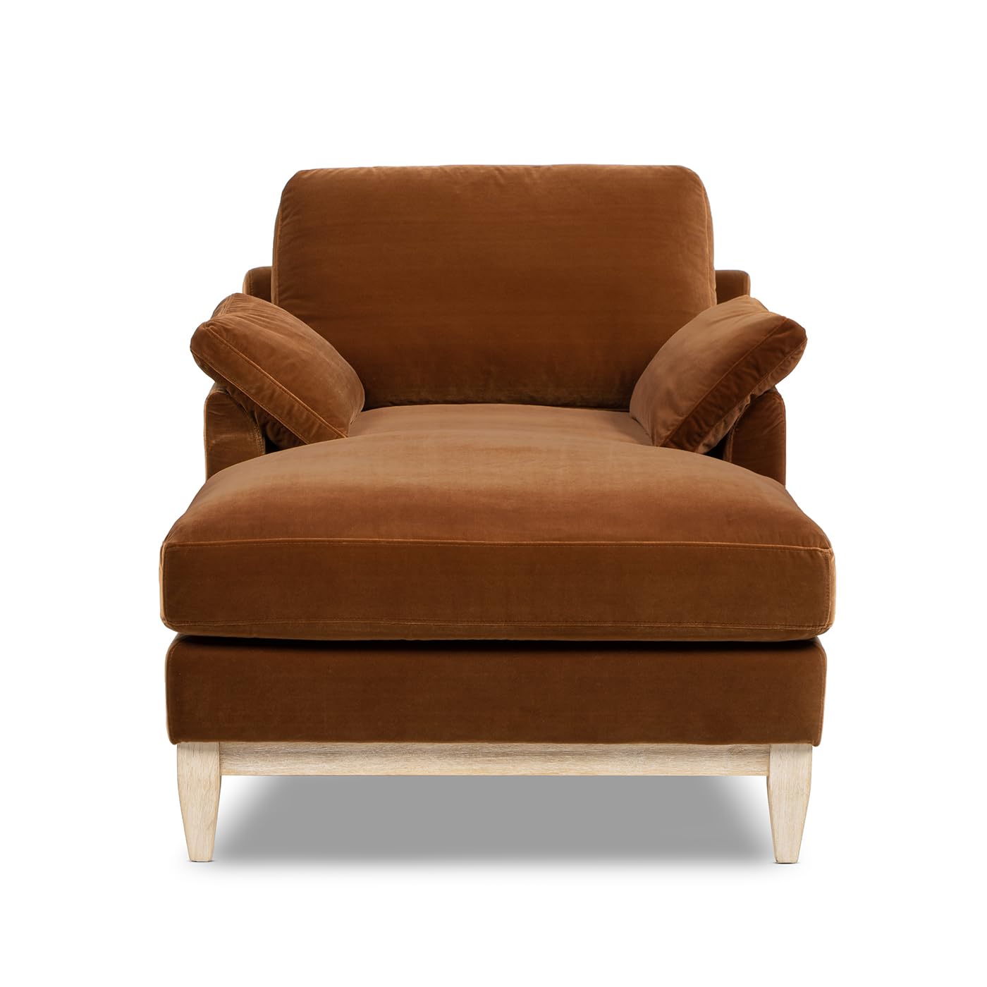 Jennifer Taylor Home Pasadena 36" Wide Modern Farmhouse Accent Arm Chair, Burnt Orange Performance Velvet