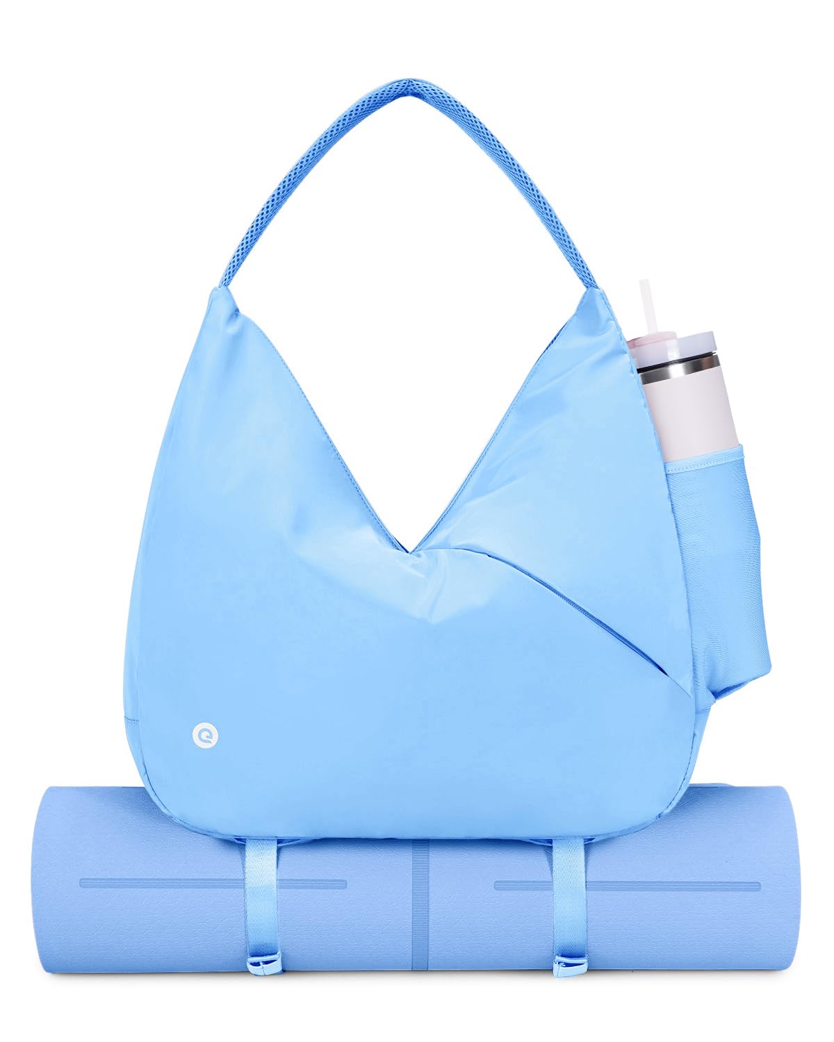 Ceneda Large Gym Bag for Women with Hidden Yoga Mat Holder & Shoe Compartment & Wet Pocket, Sports Duffle Bag for Travel