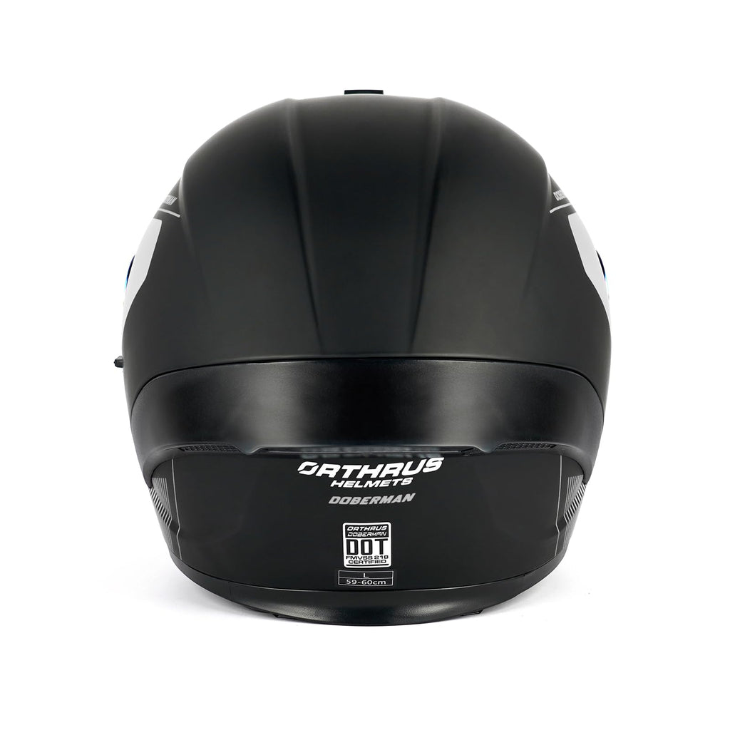 Orthrus Modular LED Full Face Motorcycle Helmet - DOT Approved Flip-Up Dual Visor Sun Shield & Bluetooth Ready for Adults Men Women - Street Bike/Motocross (Dobermann Gold, S)