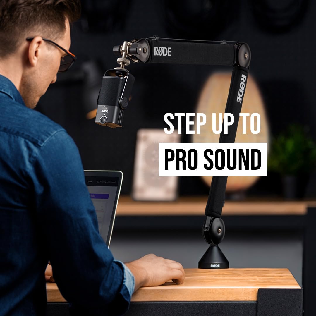 RØDE NT-USB Versatile Studio-quality Condenser USB Microphone with Pop Filter and Tripod for Streaming, Gaming, Podcasting, Music Production, Vocal and Instrument Recording