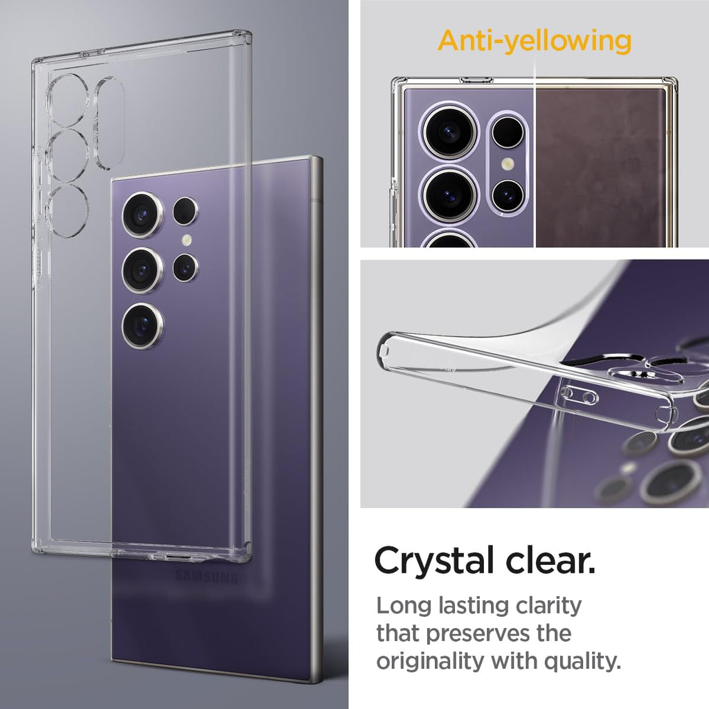 Spigen Liquid Crystal Designed for Galaxy S24 Case (2024) [Military-Grade Protection] - Crystal Clear
