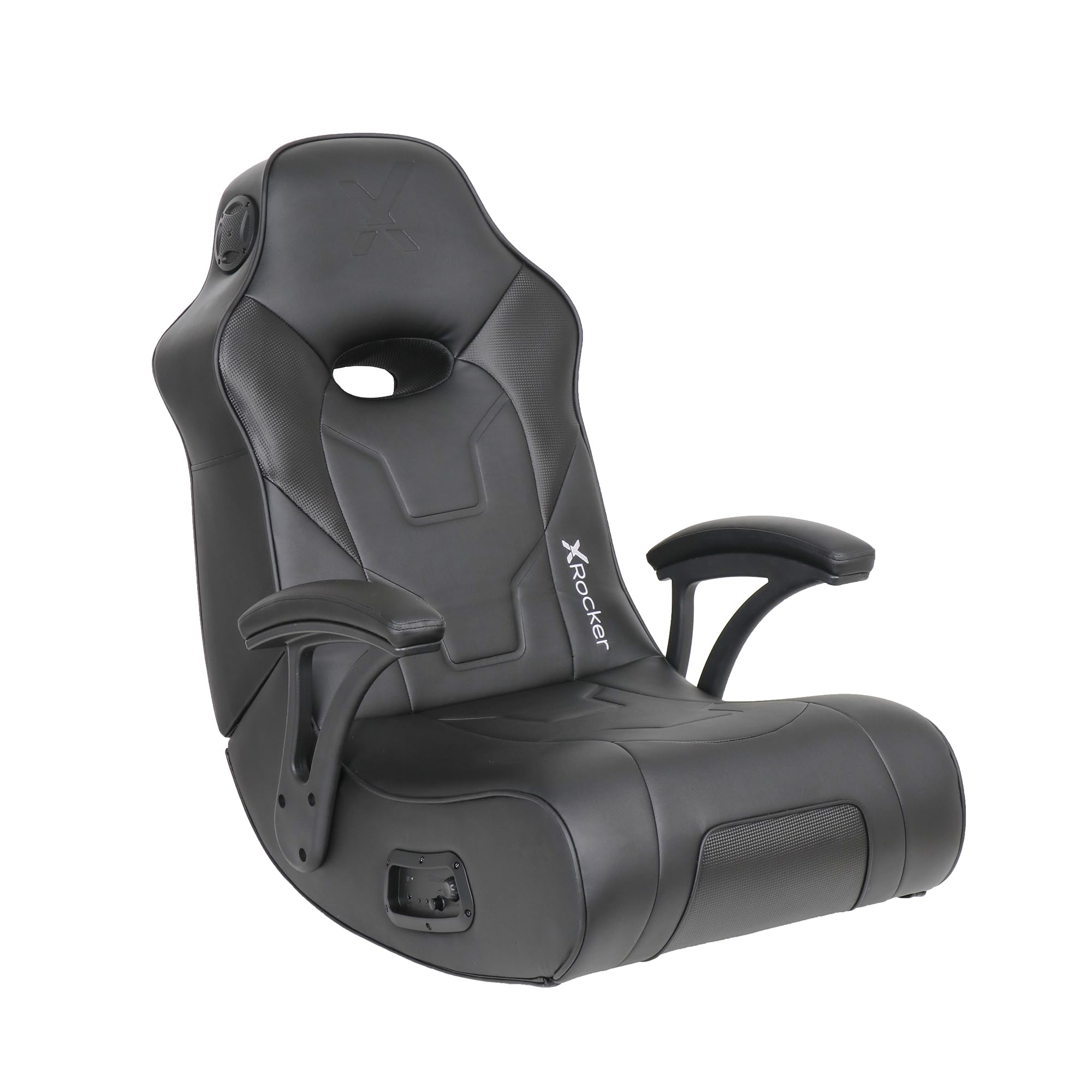 X Rocker Video Gaming Floor Rocker Chair, Built-in Audio, College Dorm Essentials for Guys and Girls, Bedroom, Foldable, Gifts for Gamers