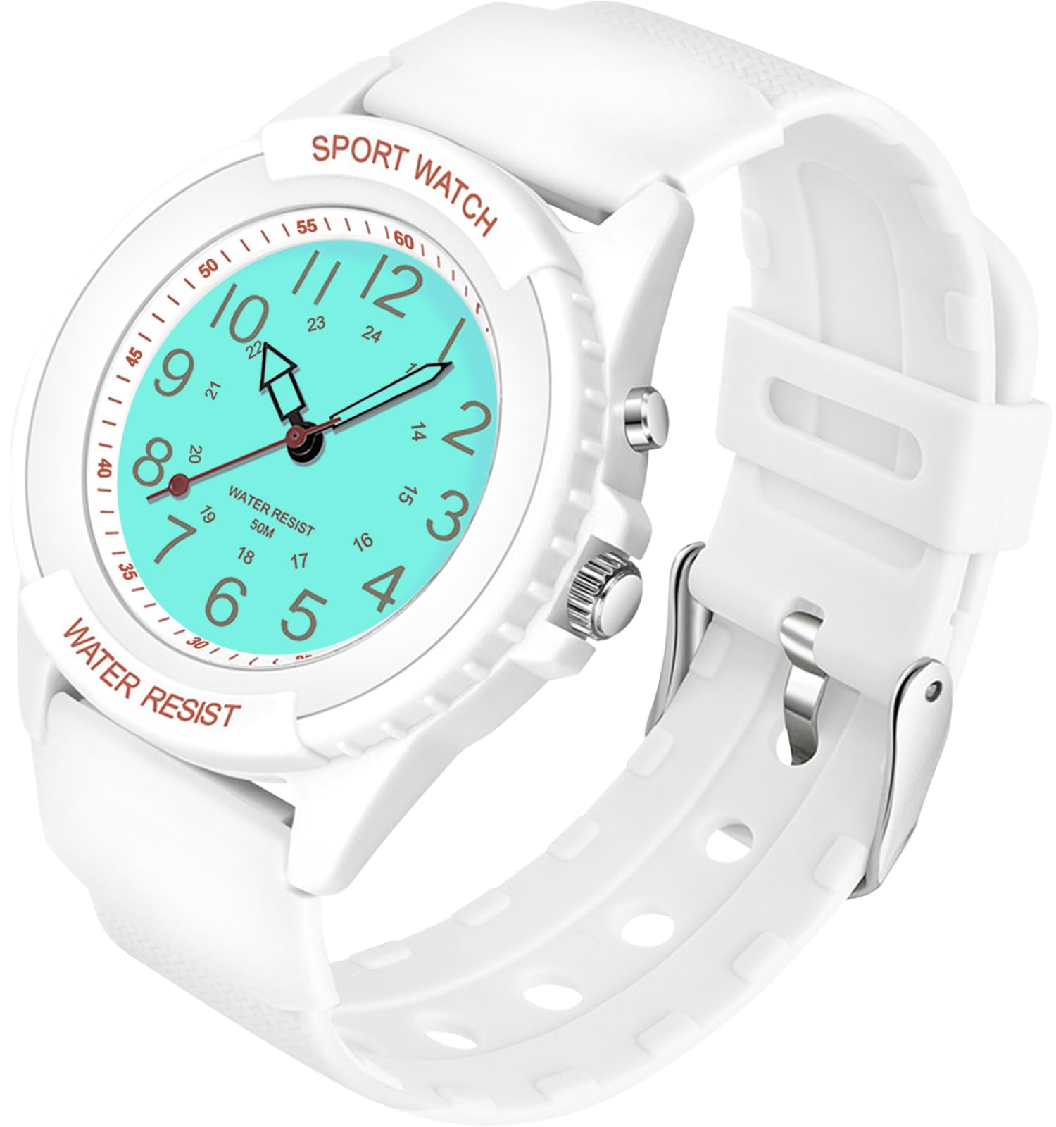 PROKING Waterproof Nurse Watch for Medical Professionals Students Women Men, Night Light, 12/24 Hour Military Time Easy to Read Dial, Second Hand Watch for Nursing Day Gifts