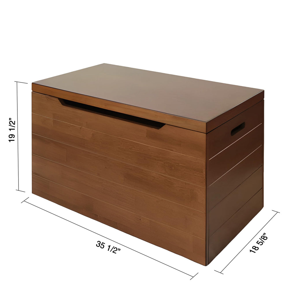 eHemco Heavy-duty Water Hyacinth Wicker Storage Trunk with Metal Frame, 30 by 17.5 by 17.5 Inches, Brown Wash