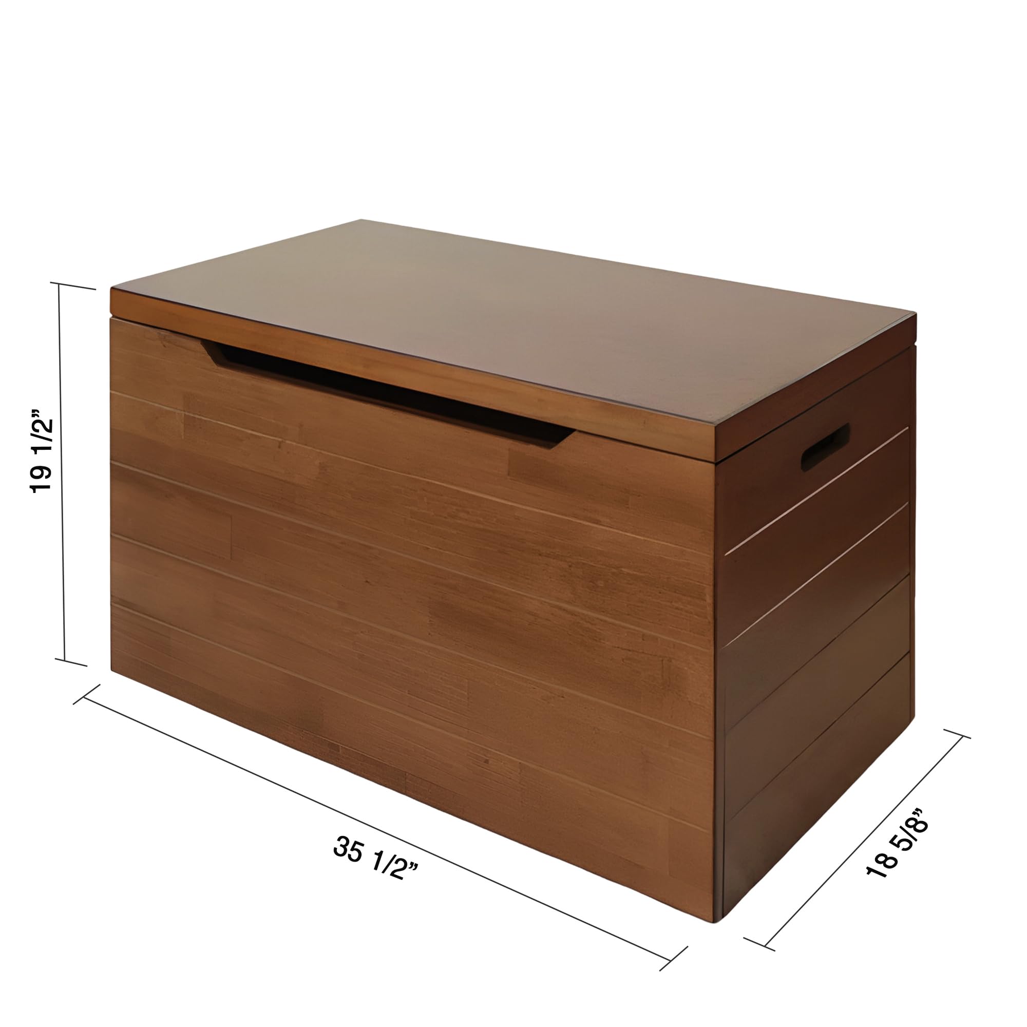 eHemco Heavy-duty Water Hyacinth Wicker Storage Trunk with Metal Frame, 30 by 17.5 by 17.5 Inches, Brown Wash