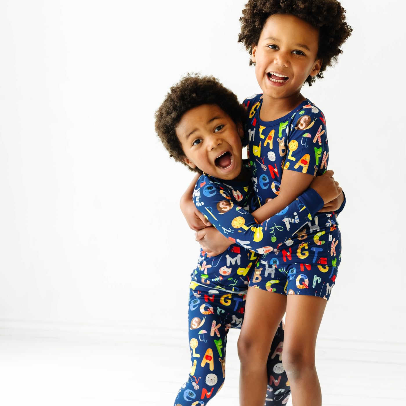 Little Sleepies Pajama Set w/Short Sleeve Shirt & Shorts, Viscose from Bamboo Toddler Pajamas, Girl & Boys Pajamas for Kids