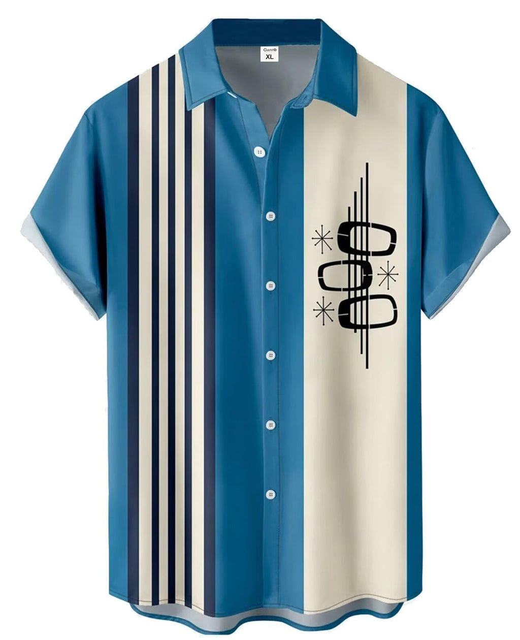 Bowling Shirts for Men Print Short Sleeve Regular Fit Hawaiian Casual Button Down Beach Shirts