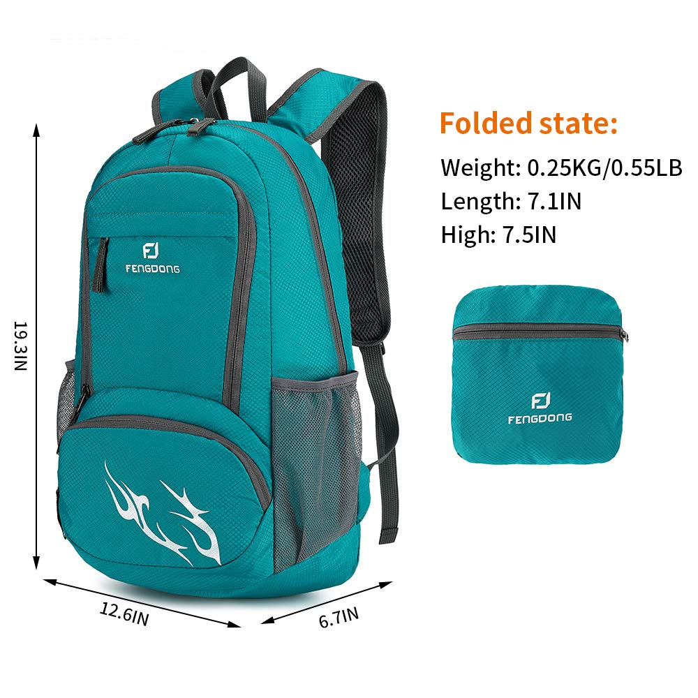 FENGDONG 35L Lightweight Foldable Waterproof Packable Travel Small Hiking Backpack Daypack for men women