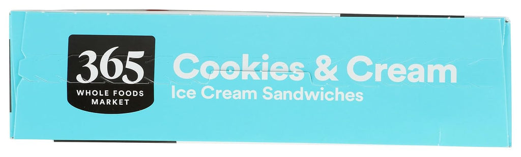 365 by Whole Foods Market Cookies & Cream Ice Cream Sandwiches, 17 FZ