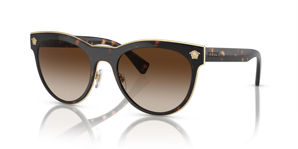 VERSACE VE2198 Phantos Shape Metal Sunglasses 54mm