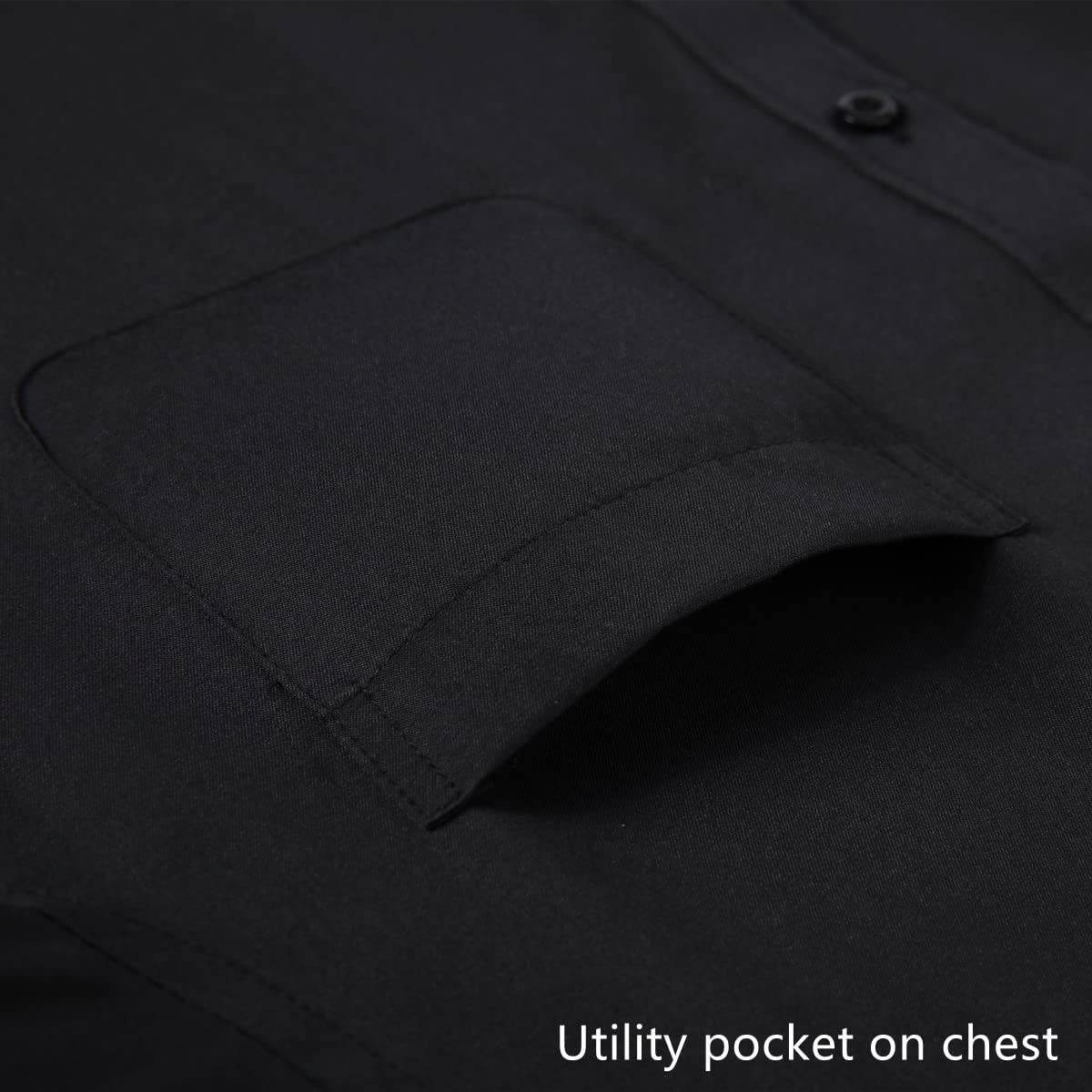 Long Sleeve Dress Shirts for Men - Regular-Fit Casual Button-Down Shirt with Pockets
