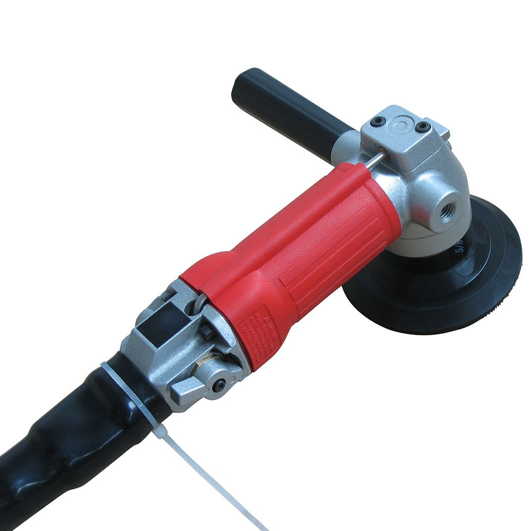 Air Wet Polisher/ Sander 4-Inch Versatile Wet Stone Grinder 4500 Rpm Pneumatic with Front Side Exhaust Great for Polishing Stone and Concrete