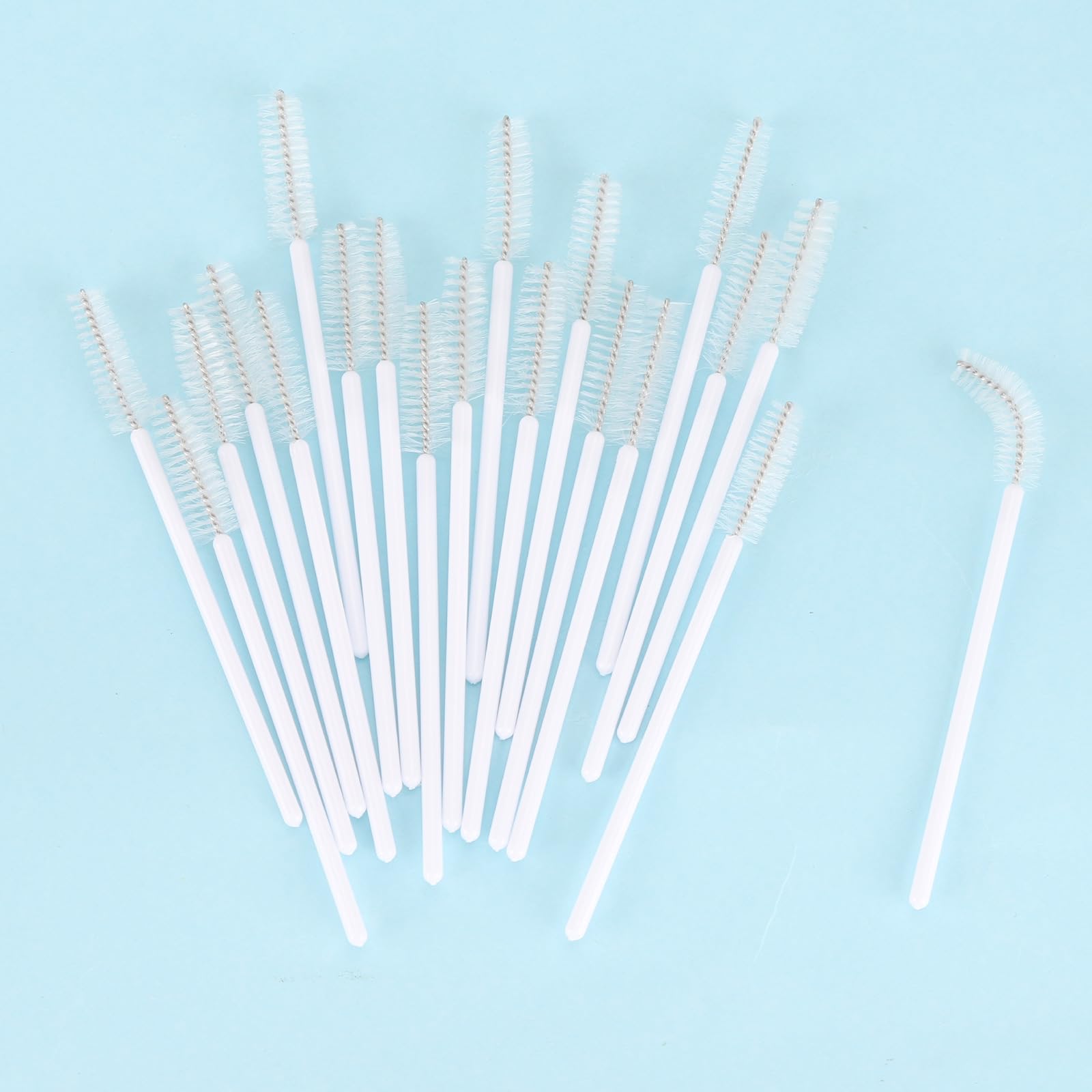 Tbestmax 500 Disposable Mascara Wands Eyelash Brush Spoolies for Eyebrow Eye Lash Extension, Makeup Brushes Applicators Kits - 5 Colors