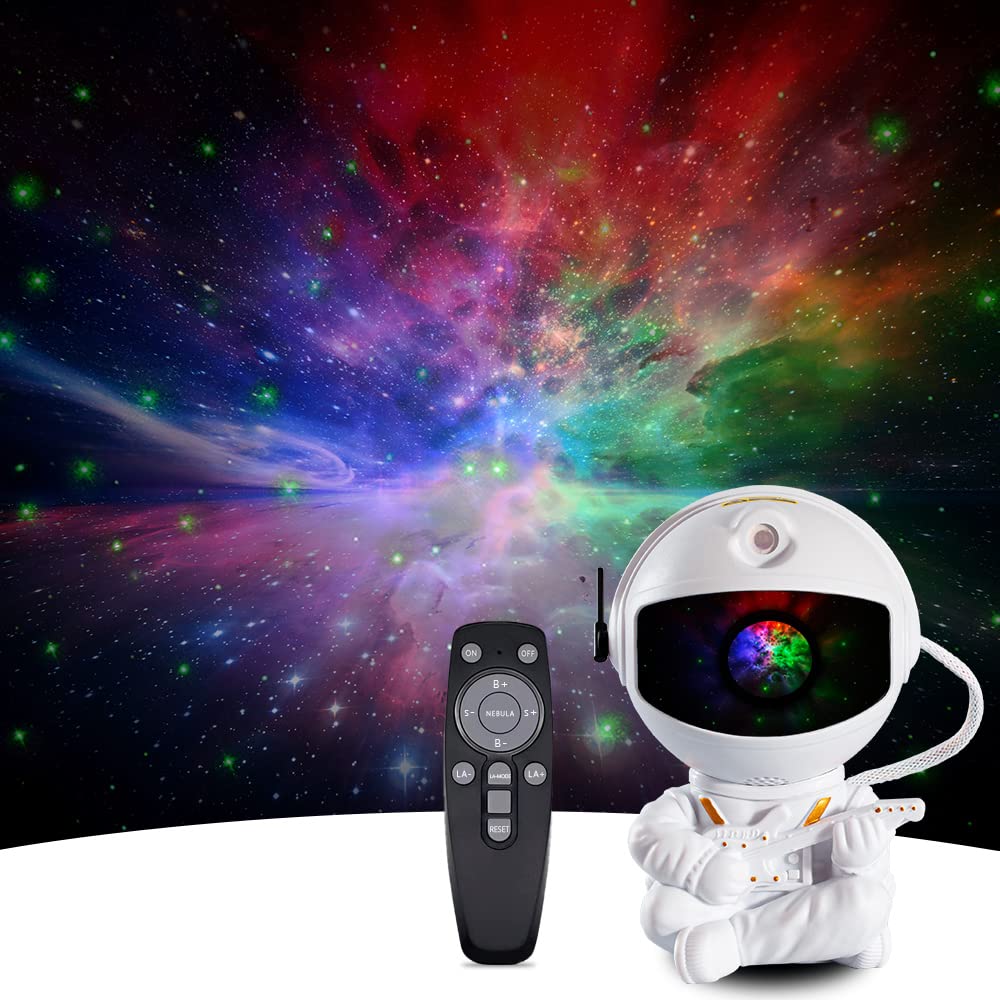 SHJQJJLBCQ Galaxy Projector, Astronaut Star Projector, Kids Night Light for Bedroom, Adult Playroom,Ceiling, Room Decoration