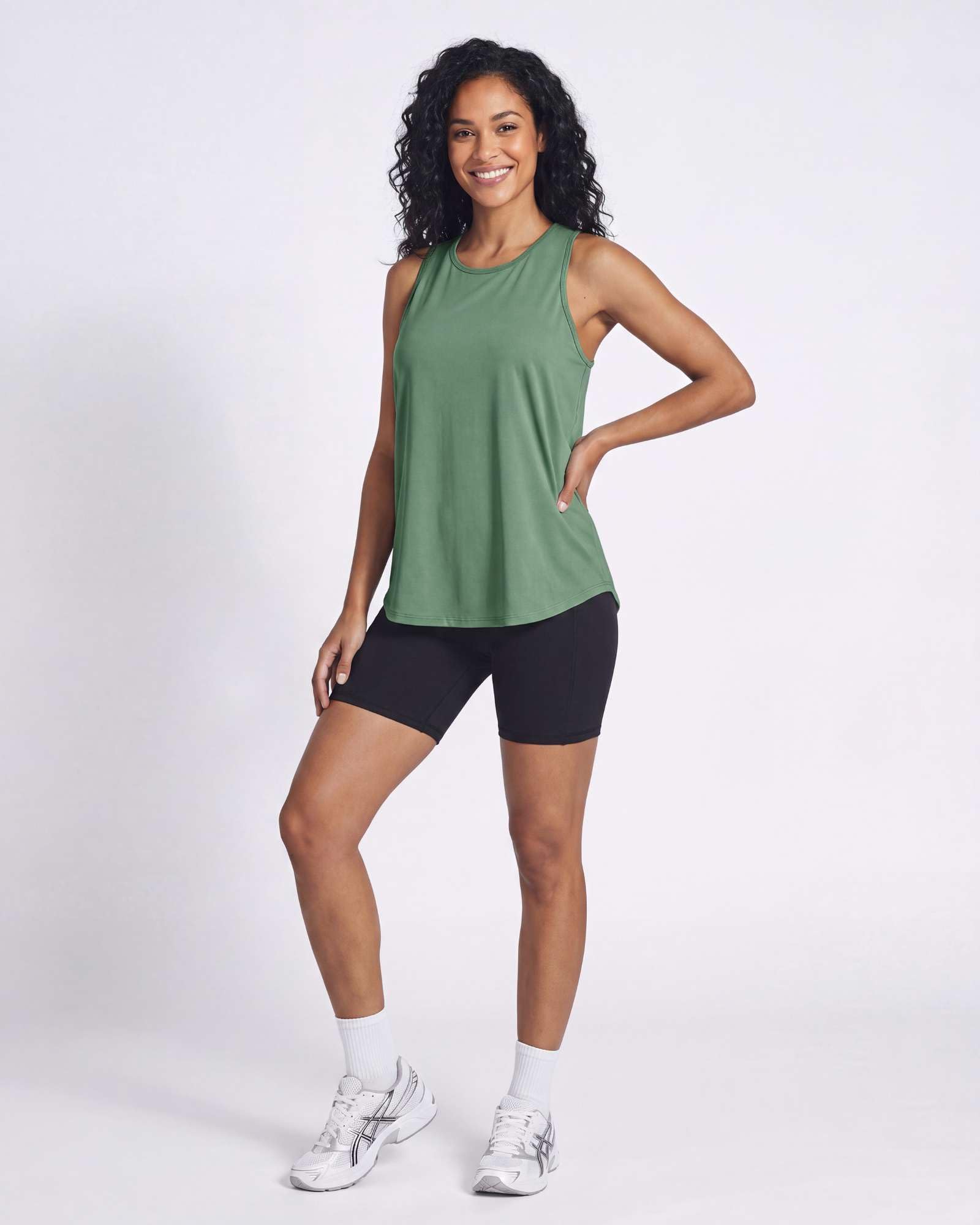 Real Essentials 5 Pack: Women's Racerback Athletic Tank Top Mesh Back Dry-Fit Sleeveless Shirt for Workout Running Gym (Plus)