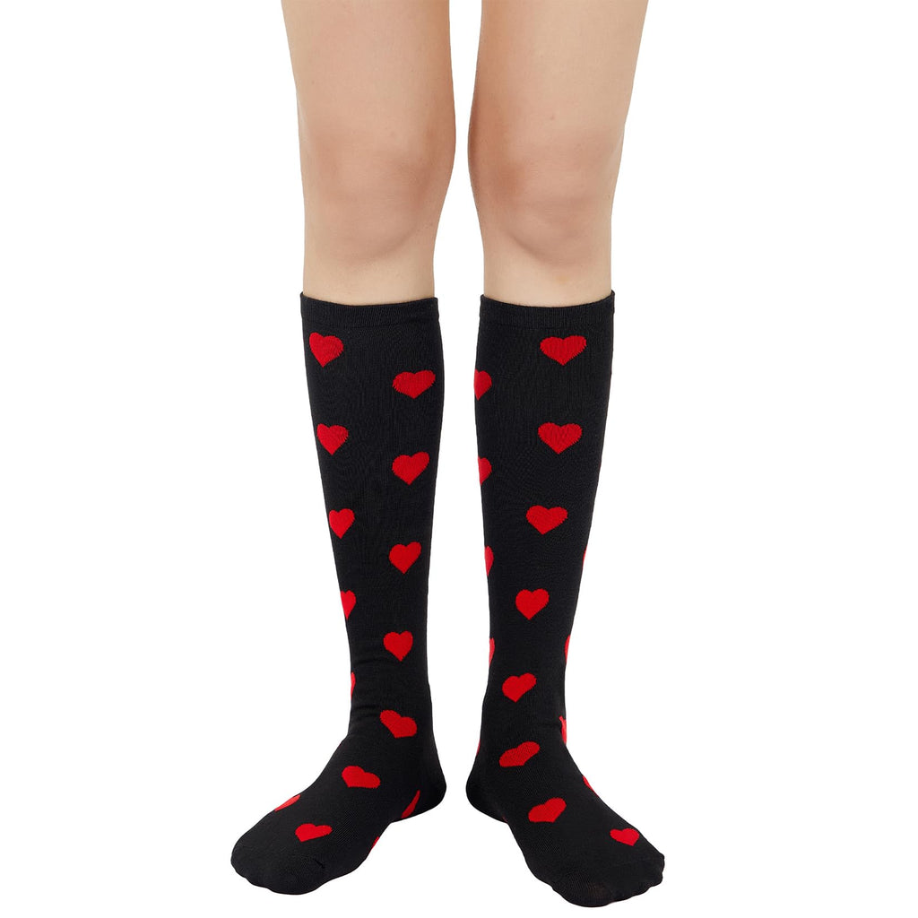 Century Star Knee High Striped Socks for Women - Long Thin Tube Sports Thigh High Socks Tall Stockings