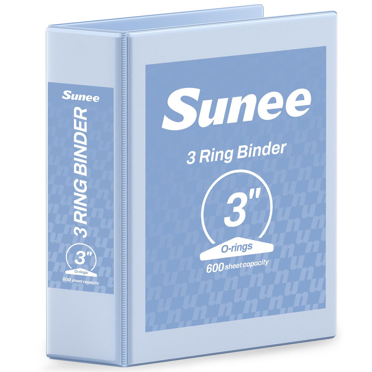 SUNEE 3 Ring Binder 1/2 Inch 1 Pack, Clear View Binder Three Ring PVC-Free (Fit 8.5x11 Inches) for School or Office Supplies, Black