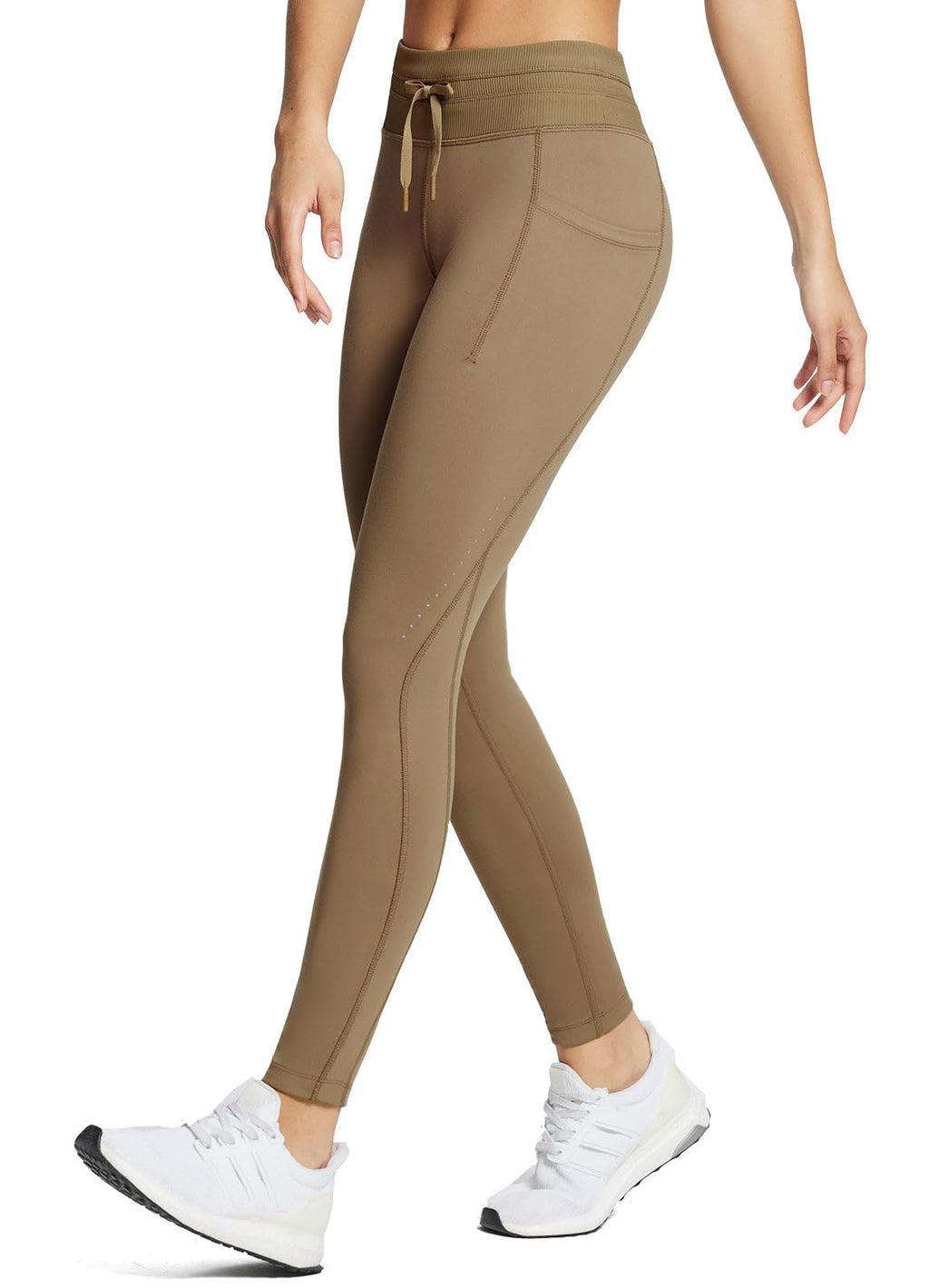 baleaf Women's Fleece Lined Leggings Water Resistant High Waisted Thermal Warm Winter Tights Ski Hiking Pants with Pockets