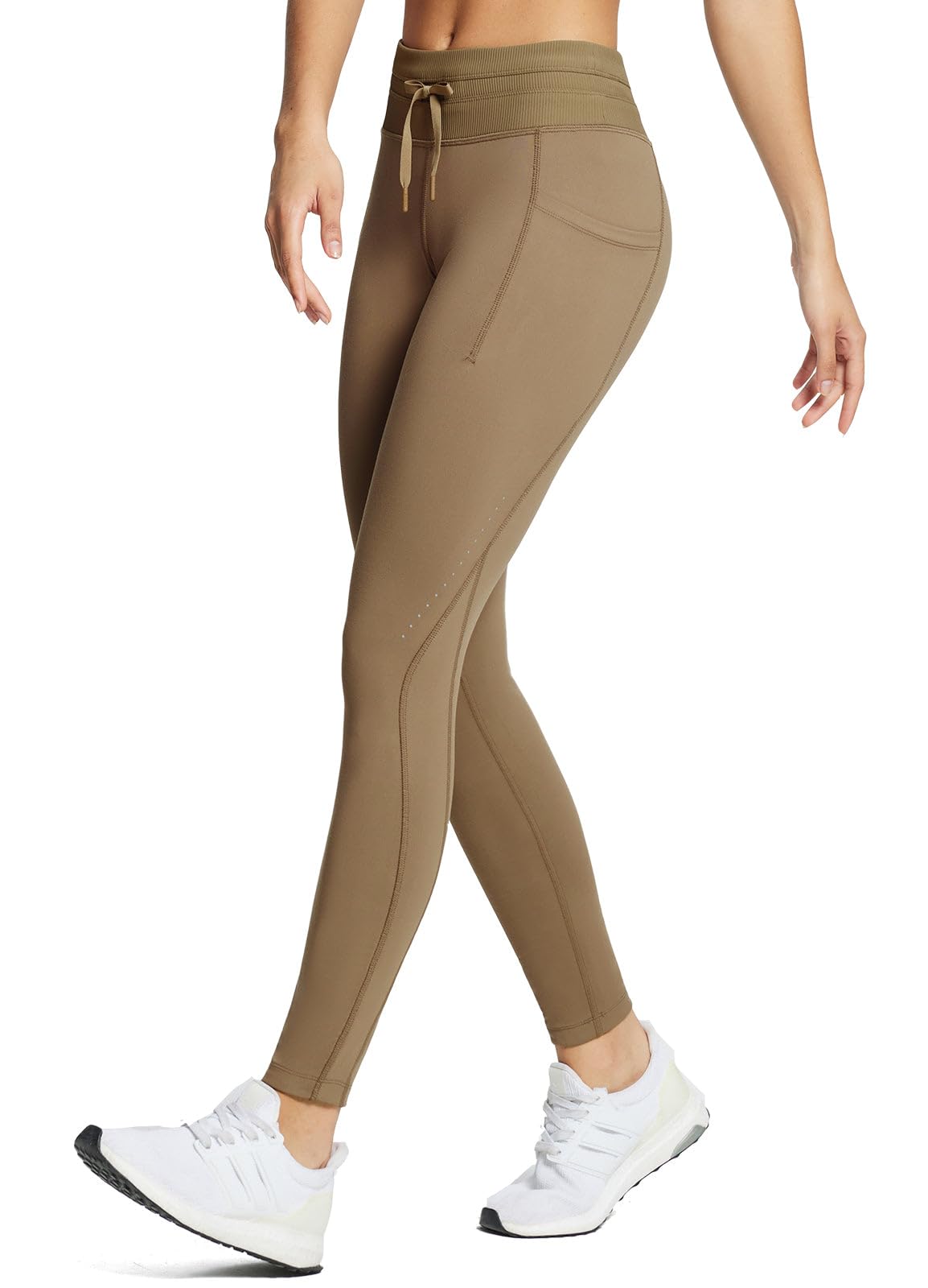 baleaf Women's Fleece Lined Leggings Water Resistant High Waisted Thermal Warm Winter Tights Ski Hiking Pants with Pockets