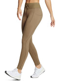 baleaf Women's Fleece Lined Leggings Water Resistant High Waisted Thermal Warm Winter Tights Ski Hiking Pants with Pockets