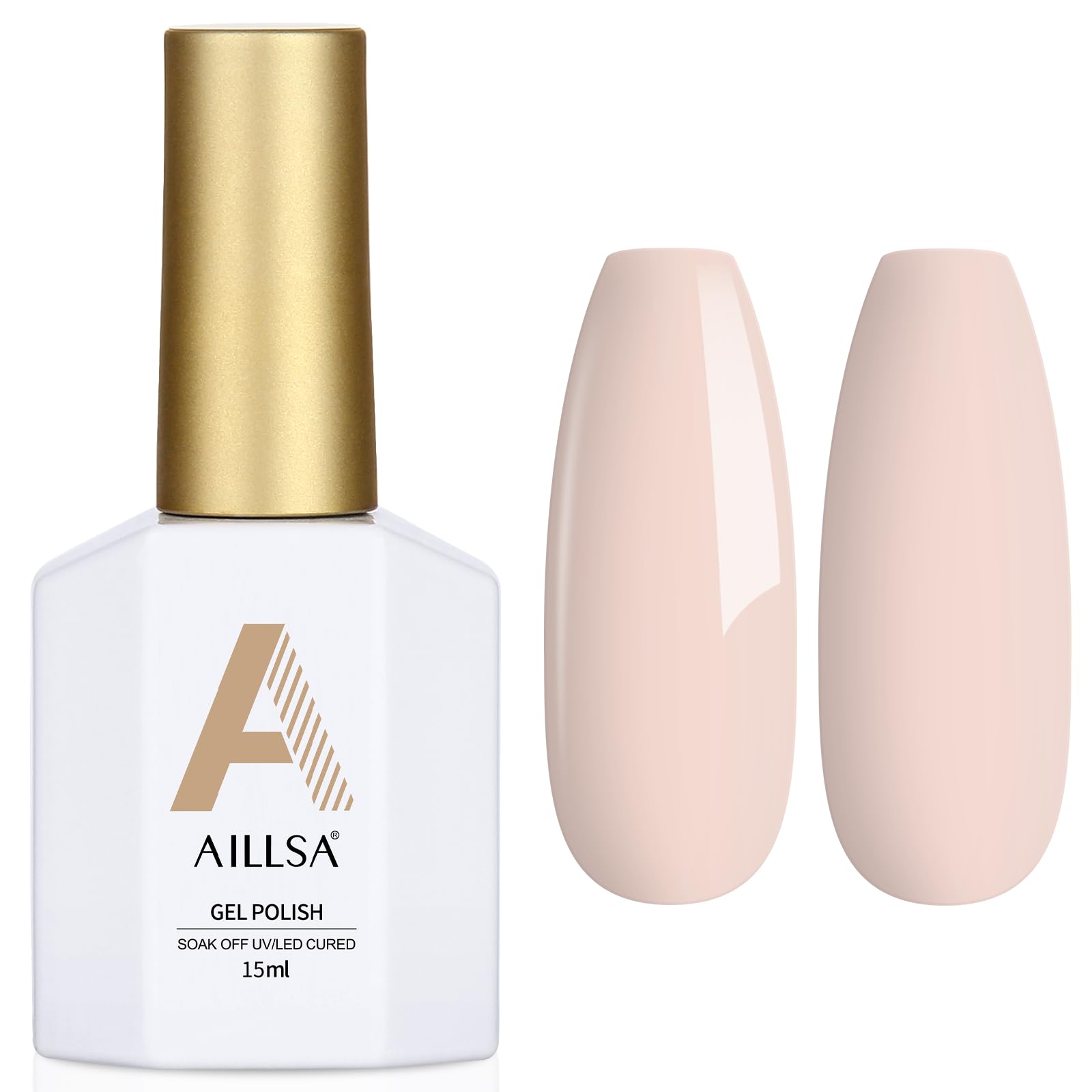 AILLSA Red Gel Nail Polish Ruby Red Gel Polish Bright Rose Color Polish Apple Candy Nails Long Lasting Soak Off U V Gels Nail Polish Nail Art Manicure Salon at Home 0.51 Fl Oz