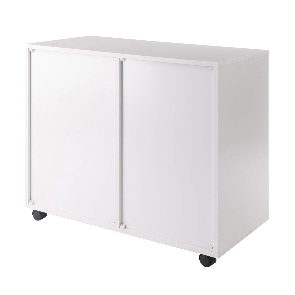 Winsome Halifax Mobile Storage Cabinet with Doors & Drawers, Stylish & Functional Home Storage Cabinet for Filing, Kitchen Organization, Moveable Furniture for Office, Dorms, Apartments