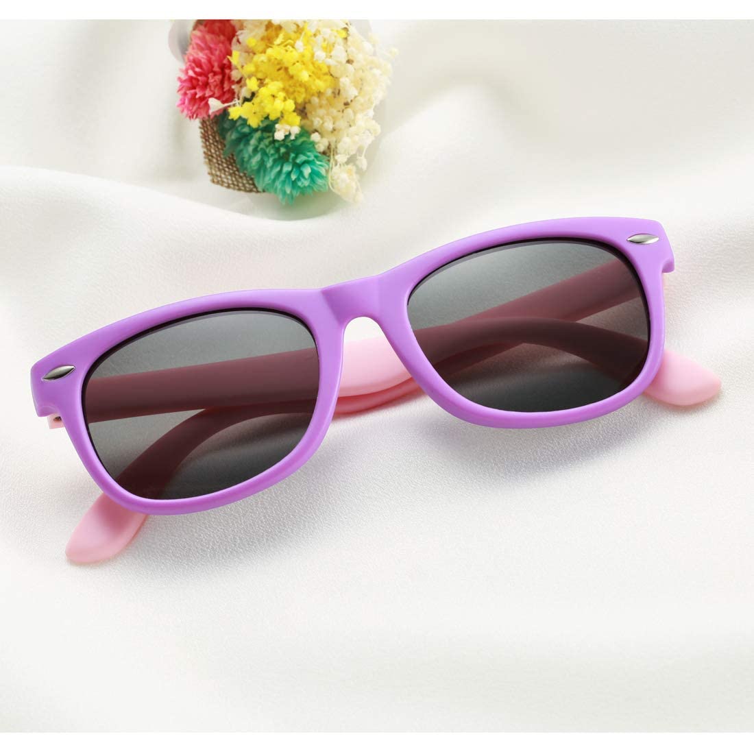 Pro Acme Kids Polarized Sunglasses, Flexible TPEE Frame Shades for Toddler Girls Boys, Ages 3-12