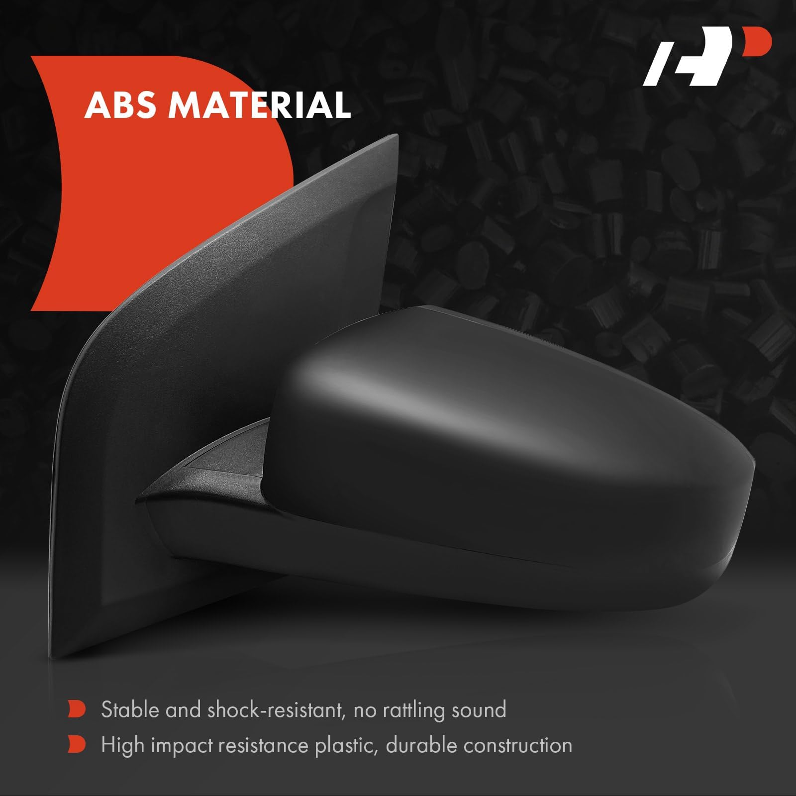 A-Premium Pair (2) Driver and Passenger Side Power Door Mirror - Compatible with Nissan Sentra 2007-2012 - Non-Heated Non-Folding Black Outside Rear View Mirror - Replace# 96302ET01E