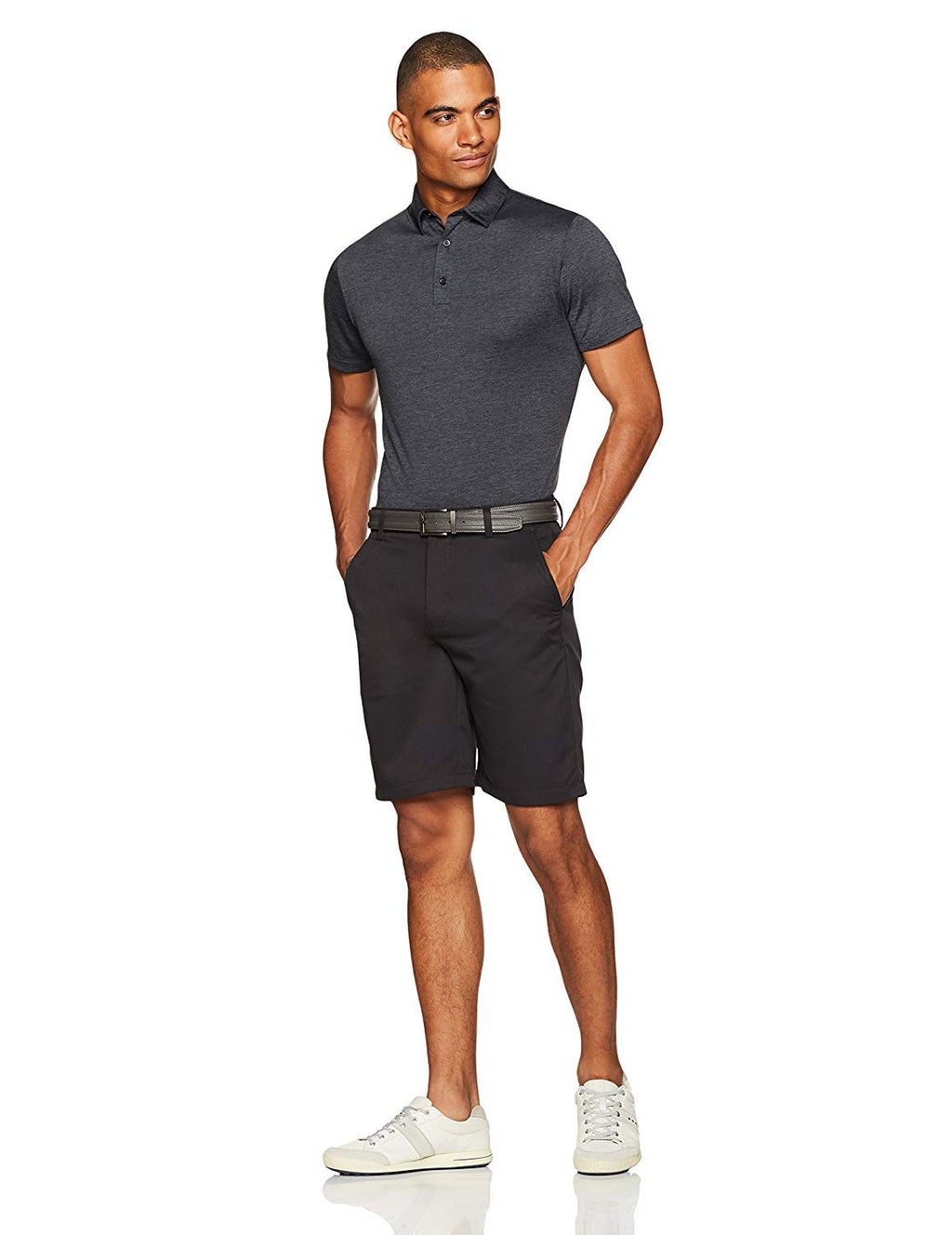 Amazon Essentials Men's Slim-Fit Quick-Dry Moisture Wicking Tech Stretch Short Sleeve Lightweight Golf Polo Shirt