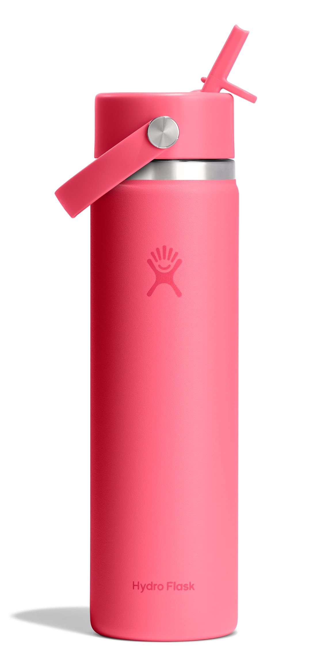 Hydro Flask Water Bottle - Insulated Stainless Steel - Wide Straw Lid, Non Spill, Leakproof in 24 Oz Forest Green Arc