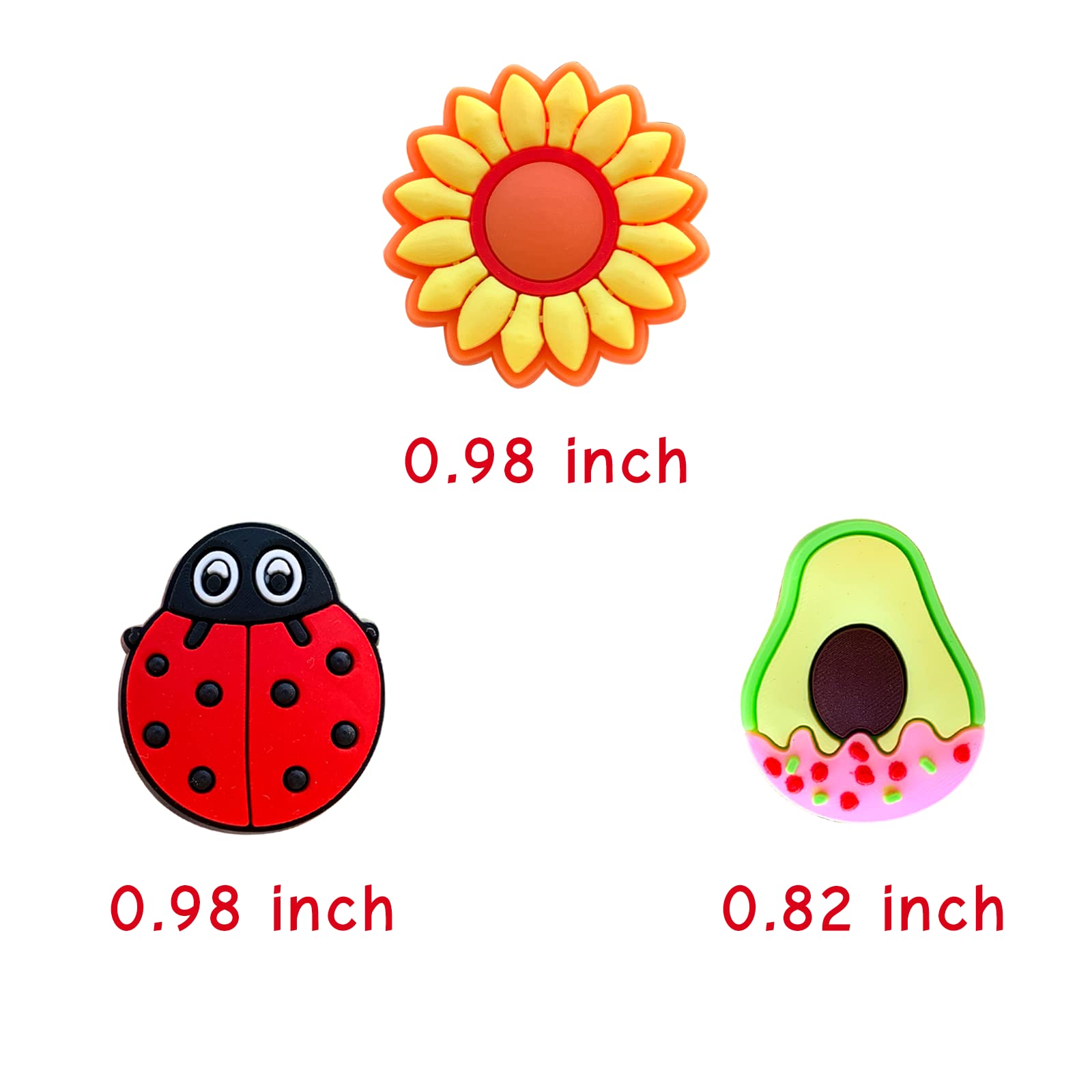 30,50,100Pcs Random Shoe Charms for Clog Decoration, Cute Cartoon Charms Accessories for Gift