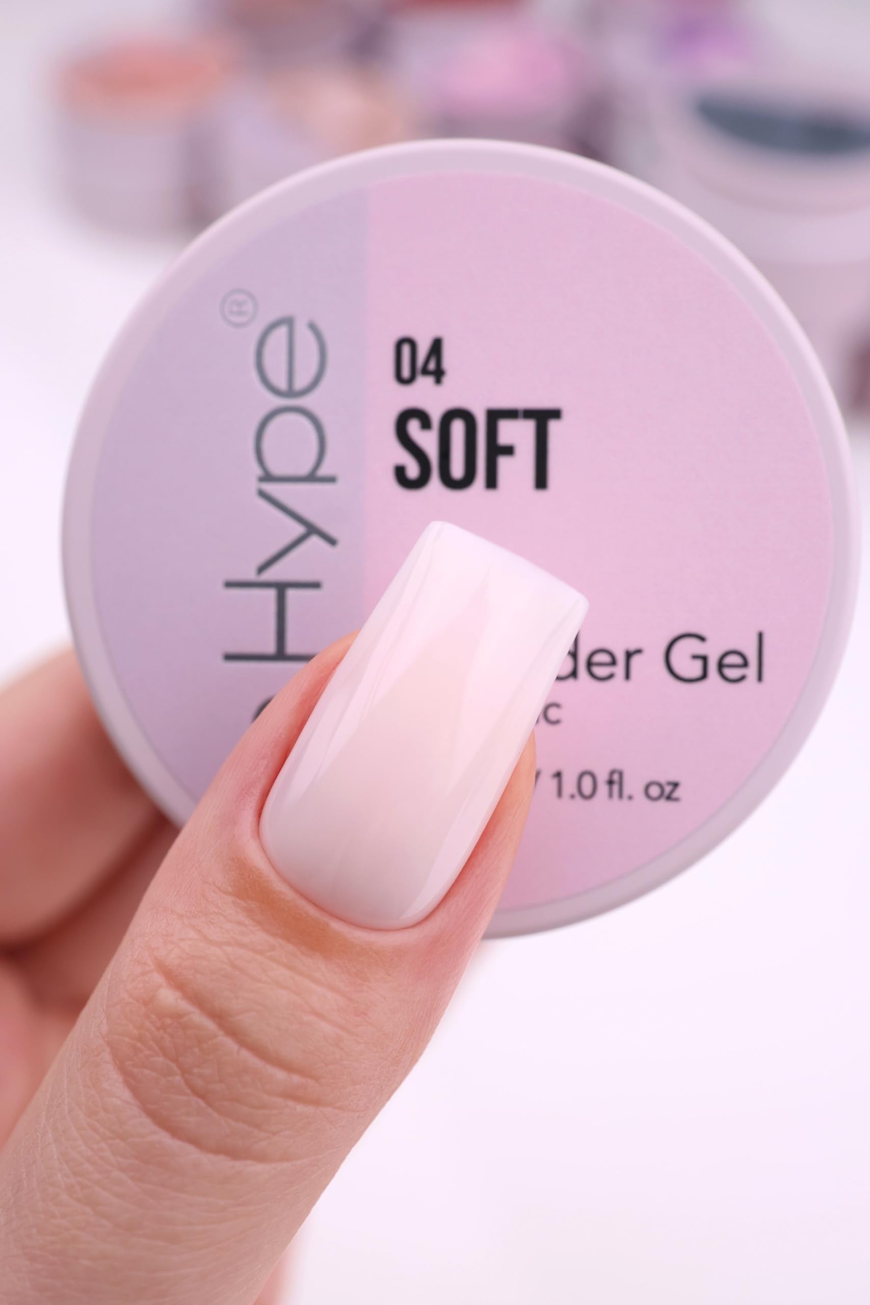 IN.HYPE UV/LED Professional Hard/Builder Gel for Nail Extension/Strengthening/Overlays File Off (Baby Pink #3)